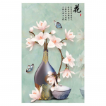 3D abstraktne lilleline l&otilde;uend maalimine stereoskoopilised lilled seinakunsti plakatid ja tr&uuml;kised Quadro seinakunstipilt Kodukaunistus Hiina elemendid 50x100cm