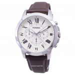 Fossil Grant Chronograph FS4735 Meestekell valge