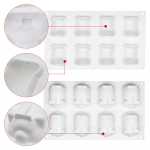 8 &uuml;htlane kuldse seavahu koogi silikoonvorm DIY koogivormi j&auml;&auml;tise kolmem&otilde;&otilde;tmeline sea riisikoogi j&auml;&auml;tise jahvatamise t&ouml;&ouml;riist valge