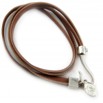 Les Tr&eacute;sors De Lily [R6859] - pruun  Authentik  nahast k&auml;ev&otilde;ru - 2 &uuml;mbrist pruun