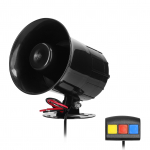 3-tooniline auto helisignaal 110 dB elektrilise helisignaaliga valjuh&auml;&auml;ldi ohutushoiatusalarm 12,0 V koos kontrolleriga autole