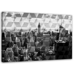 Feeby l&otilde;uenditr&uuml;kk, linnaarhitektuur 60x40 must/valge