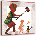 L&otilde;uenditr&uuml;kk Banksy Mural Street Art 30x30 hall v&auml;rv