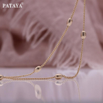 PATAYA roosikulla v&auml;rvi kett Sweet Girl Style k&auml;ev&otilde;ru kaelakee 19cm