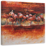L&otilde;uendiprint Flamingo Pink Birds 30x30 pruun