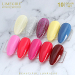 Limegirl 10tk/komplekt Geel-k&uuml;&uuml;nelakk Populaarsed v&auml;rvid Poolp&uuml;siv Leotus UV LED K&uuml;&uuml;nekunstnik Geelid K&uuml;&uuml;nelakk