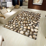3D kivist suur vaip elutuppa V&auml;rviline munakivist tr&uuml;kitud flanellist k&auml;snvaip magamistoa jaoks k&ouml;&ouml;gimatt libisemisvastane vannituba 80x120cm 1pcs