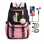 Blackpink 26 inglise kirjadega seljakott t&uuml;drukule, l&otilde;uendist koolikott, laste seljakott, laste reisikott, seljakott, seljakott