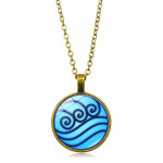 Avatar The Last Airbender kaelakee naistele Ehted Air Nomad Fire and Water Tribe Dome Klaasripats-kett Kaelakee Meestele Kingitused