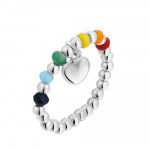 Korea peen lihtne s&otilde;rmes&otilde;rmus t&uuml;drukutele, &uuml;li&otilde;pilastele temperamendiga pidulik &otilde;htus&ouml;&ouml;k koos dekoratiivse s&otilde;rmes&otilde;rmusega, kingitus vikerkaarega, armas, armas ehtes&otilde;rmus, elegantne h&otilde;be