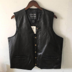 Harley Vest nahast s&otilde;iduvest+meeste &uuml;likonnajope++tuulekindel puhtast nahast vest L must