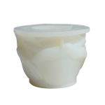 Mahlane istutusvorm roosikujuline lillepott silikoonvorm DIY k&uuml;&uuml;nlapliiatsihoidja hoiukarp Vorm Epoksiidvaigust savivorm