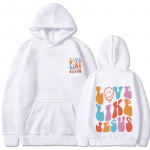 Armasta nagu jesus Hip-hop Hoodie Printiga dressipluus Naistele Oversize Fliisist suur suurus Street Style kampsun XXL