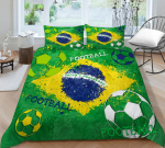 3D jalgpalli voodipesu t&auml;issuuruses spordijalgpalli voodikatte komplekt Mikrofiiberkangast lukuga pestav pehme kodukaunistus Baby 100x135cm