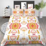 3D-graafiline voodipesu, v&auml;rvilise mustriga tekikott ja padjap&uuml;&uuml;r 2 v&otilde;i 3 t&uuml;kki mikrokiudkangast lukuga pestava &uuml;lipehme kodukaunistusega Baby 100x135cm