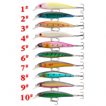 10 tk. Kolme ankrukonksuga helihelmega kalas&ouml;&ouml;t, litrid, k&otilde;va s&ouml;&ouml;t, 11,2 cm/13,2 g 10PCS