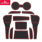 for Mazda 2 Demio 2015 -  DJ Anti-Slip Rubber Cup Cushion Door Groove Mat 2016 2017 2018 Accessories Car Styling must