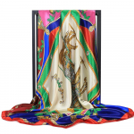 Kvaliteetsed luksuslikud siidist sallid peapael Sallid kaelasall naistele kett siidist sall naiste dekoratiivne sall 90*90cm