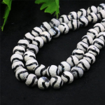 10 mm &uuml;mmargused mustad valged sebra ahhaadid lahtised helmed, oon&uuml;ks looduslikust kivist naiste, t&uuml;drukute moeehtete meisterdamine 10mm