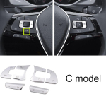 Autosalongi multifunktsionaalne rool ACC nupp helitugevuse l&uuml;liti dekoratiivsed nupud kleebised VW Golf 7 MK7 Passatile A Model gray