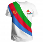 Eritrea lipu T-s&auml;rk 3D Prindiga Meeste Aafrika Unisex Graafilised T-s&auml;rgid L&uuml;hikeste varrukatega T-s&auml;rgid T&auml;navar&otilde;ivad Suvised Meeste R&otilde;ivad Meeste M