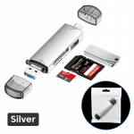 6-&uuml;hes kaardilugeja Multifunktsionaalne USB 3.0 t&uuml;&uuml;p C/ Micro USB/ Tf SD m&auml;lukaardilugejad USB Flash Smart OTG adapter telefoni s&uuml;learvuti kaamerale Macbook