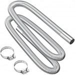 V&auml;ljalasketoru lisak&uuml;ttekeha 200 cm v&auml;ljalaskevoolik elektrigeneraatoritele auto roostevabast terasest v&auml;ljalasketoru metallvoolik v&auml;ljalasketoru lisak&uuml;ttekeha matriit 30x10x8cm