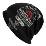 Supernatural Devil telesaade Sam Dean Winchester Bonnet Beanie Kootud M&uuml;tsid Naiste Unisex Soojad Talvised Skullies Nokam&uuml;tsid Suusatamiseks Skullies Beanie Hat
