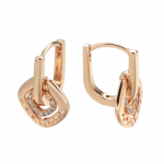 Kinel Rose Gold Color Little Dangle K&otilde;rvar&otilde;ngad Naistele Tsirkoonkristallidest ehted roosa kuldne v&auml;rv