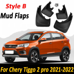 Chery Tiggo 2pro 2022 4PCS porilappide pritsmekaitse porikaitsmete porilappide jaoks, eesmine tagumine porilaud Auto Styline auto Style B