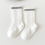 1 paar villased sokid lastele Simplicity Solid Color seeria triibulised s&auml;&auml;resokid v&auml;ikelapsele poisile t&uuml;drukule kevad-s&uuml;gis puuvillased koolisokid S aprikoosi