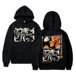 Anime Cowboy Bebop Space Spike Spiegel Jet Faye Graafiline Huppar Unisex'i Vintage Hupparid Streetwear Unisex Naiste Lahtine Manga Dressipluus 2XL