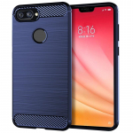 Harjatud tekstuuriga &uuml;mbris Xiaomi 8 Lite silikoon&uuml;mbriste jaoks Xiaomi Mi8 lite mi 8lite luksusliku s&uuml;sinikkiust pehme TPU telefoni kate jaoks Mi 8 Lite