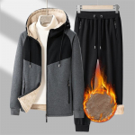 Meeste s&uuml;gis ja talv ka&scaron;miirpaksendatud sooja lambalihaga ka&scaron;miir Sport kaheosaline kapuutsiga kardigan dressipluus p&uuml;ksid uus &uuml;likond L must