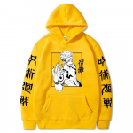 Anime Jujutsu Kaisen Hoodie Ryōmen Sukuna Cosplay Tops Jaapani Harajuki tr&uuml;kitud t&auml;navar&otilde;ivastega pestav kiiresti kuivav unisex kapuuts XS must