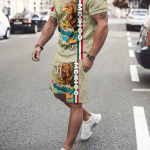 Mehhiko Kotkas 2 tk Trendikad R&otilde;ivad Meestele, Vabaaja &Uuml;marakaelusega L&uuml;hikeste Varrukatega T-s&auml;rk Ja N&ouml;&ouml;riga &Scaron;ortsid Suveks, Meeste R&otilde;ivad Puhkus Trenn S