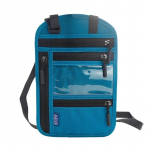 Multifunktsionaalne p&auml;itsed kaela passikott reisi kaasaskantav lennupilet Dokumendi kaitsekaanega dokumendikott kaardihoidja telefonikott j&auml;rve sinine v&auml;rv