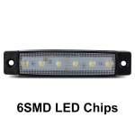 1tk veoauto haagise k&uuml;lgmarkeri m&auml;rgutuled auto signaali piduri tagumise hoiatus tagatule LED 9SMD 6SMD hoiatuslamp 12V 24V 6SMD sinine