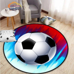 Jalgpallipildid vaip multikas jalgpall elutoa kaunistus &uuml;mmargune s vooditool matt kodu Sissep&auml;&auml;suuks lapsed 120cmx120cm