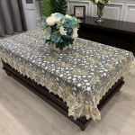Laudlina ristk&uuml;lik Luksuslik tikandid pitsist &uuml;mmargune lauakate Lill Elegantne &otilde;&otilde;neslaud S&ouml;&ouml;giriidest laualipp k&auml;ter&auml;tikud 180X270cm