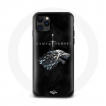 Coque pour Iphone 13 Pro Max Game of Thrones Saison 8 Le Tr&ocirc;ne de Fer La maison Stark Logo L'hiver arrive