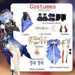 Ysir Sea Lantern Festival Ganyu Skin Cos M&auml;ng Xuanyu Yaofang Ganyu Cosplay Set Naine XXXL must