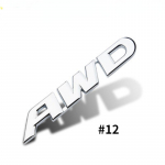 Auto nelikveoline maastikuauto metallist auto silt 4wd/4x4 auto silt AWD spordikleebise juhendi muutmise kleebis 1