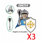 S&otilde;jalised ehitusplokid Keskaegsed Solider Figuurid Jeruusalemma R&uuml;&uuml;tlid Ristis&otilde;jad Rooside S&otilde;da S&otilde;jahobuste Relvade Kilp