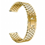 22 mm 20 mm rihm Samsung Galaxy Watch 3 45 mm rihmaga Gear S3 Active 2 roostevabast terasest rihm Huawei kella k&auml;ev&otilde;ru jaoks 20mm kuld