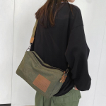 2024. aasta suvised Crossbody kotid naistele ja meestele Vintage k&auml;ekott Big Messengeri ostukott naistele, suur &otilde;lakott beež