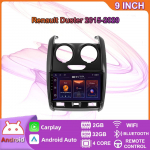 Icreative DSP Android Carplay autoraadio Renault Duster 2015-2020 jaoks LADA Largus 2021 GPS-navigatsioonis&uuml;steemile Stereo 2 Din Multimeediumipleier 2+32 GB 2+32GB