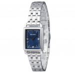 Bulova Classic Sutton Diamond Accent roostevabast terasest sinine numbrilauaga kvarts 96P245 naiste k&auml;ekell sinine