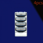 4 tk, &uuml;hilduv juhend, kolmekihiline teras&uuml;steem meeste n&auml;o raseerimiseks habemenuga t&ouml;&ouml;riist habemenuga pardel 4pcs