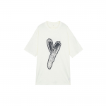 Y-3 Graafilise Logoga L&uuml;hikeste Varrukate T-s&auml;rk Valge Unisex Topid HY1272 S